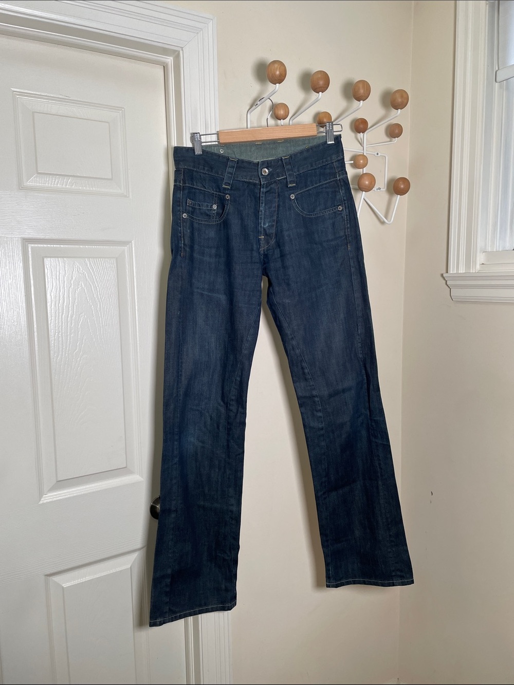 G-Star - Straight Legged Wide Denim Jeans Dark Blue - 31 x 34